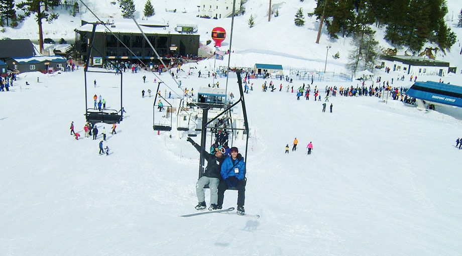 Chairlift at Bogus Basin ski resort. You can be riding the chairlift at Bogus Basin ski resort after only a 40 minute drive from downtown Boise.