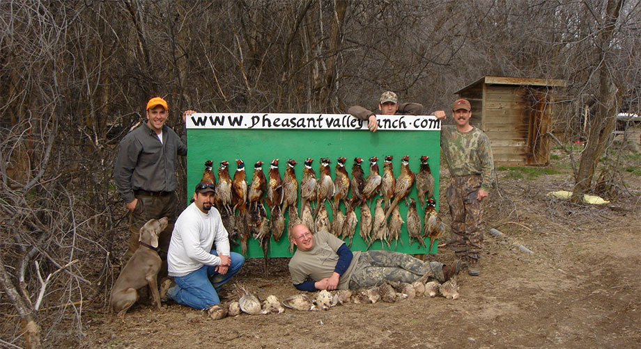 Hunting at Pheasant Valley Ranch. Idaho is a hunters paradise with the most acres of private land in the U.S.