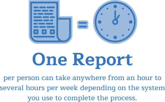 Tools like QuickBooks and TSheets can help you reduce the time to create a certified payroll report. One certified payroll report can take anywhere from an hour to several hours per week, per person, depending on the system you're using.