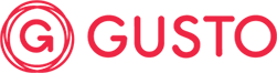 Gusto payroll logo Mobile time entry that syncs with Gusto's online payroll.