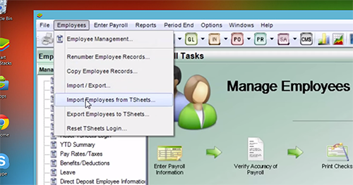 Import Employees from TSheets Easily import employees from TSheets to Denali for payroll