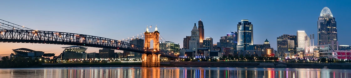 Ohio Senate Bill 331, passed in March 2017, allows private employers to decide the amount of notice an employee may receive for an upcoming schedule. Cleveland, Ohio cityscape.