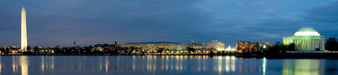 The Hours and Scheduling Stability Act of 2015 requires employers in Washington D.C. to provide their employees with 21 days’ advance notice of their work schedules Cityscape of Washinton D.C.