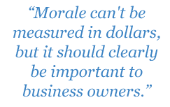 Calculating the true costs of Obamacare. Employee morale can’t be measured in dollars.