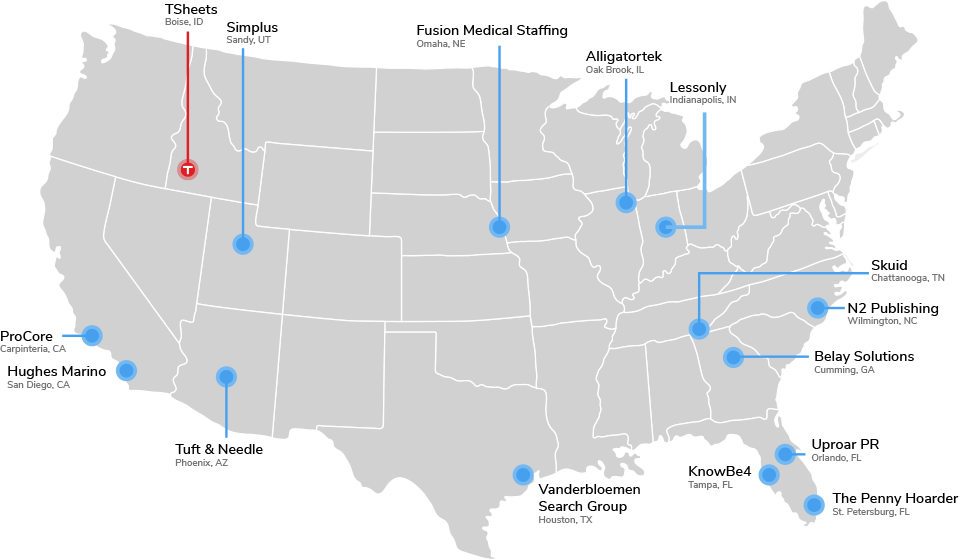 Are all the best companies run out of Silicon Valley? Hardly! We map out businesses with the best company culture.