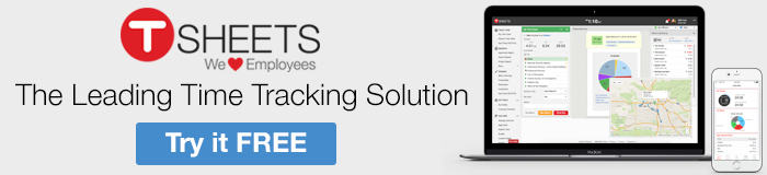 TSheets is available via desktop computer or mobile app. Try the leading time tracking solution for free - TSheets.