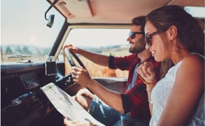 Use our free guide to get clear definitions for different kinds of leave and other policies. Couple riding in a car looking at a map.