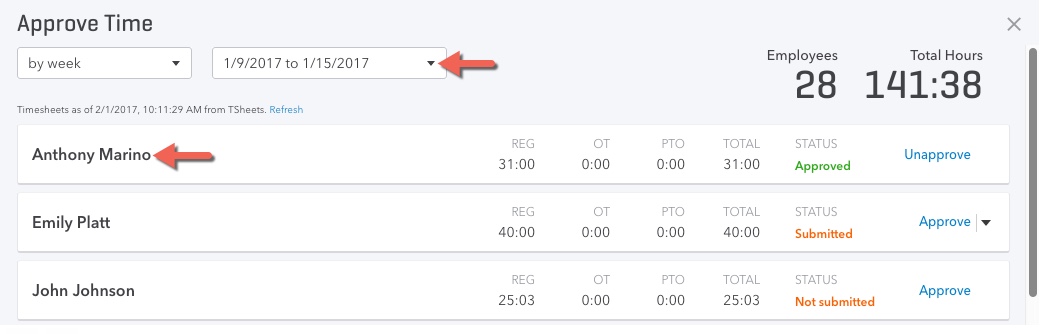 how to add employee hours in quickbooks online