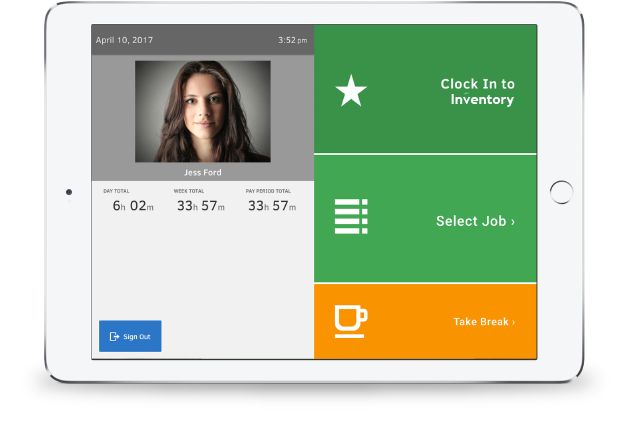 A photo is stored every time an employee clocks in. TSheets Kiosk captures photos of employees to provide an extra layer of security.