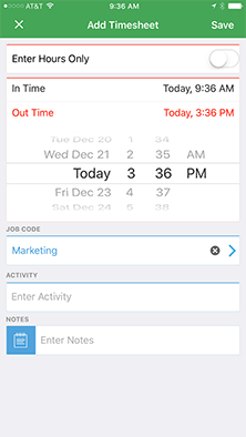 timesheet work time tracker