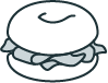 Bagel and lox icon
