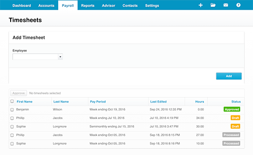 tracking codes xero